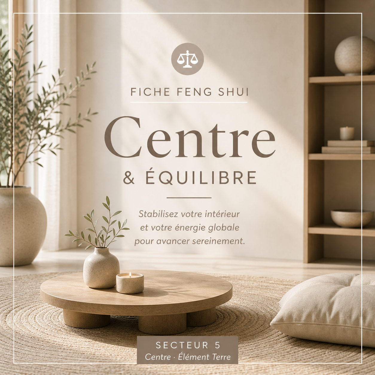 Fiche Feng Shui – Centre & équilibre