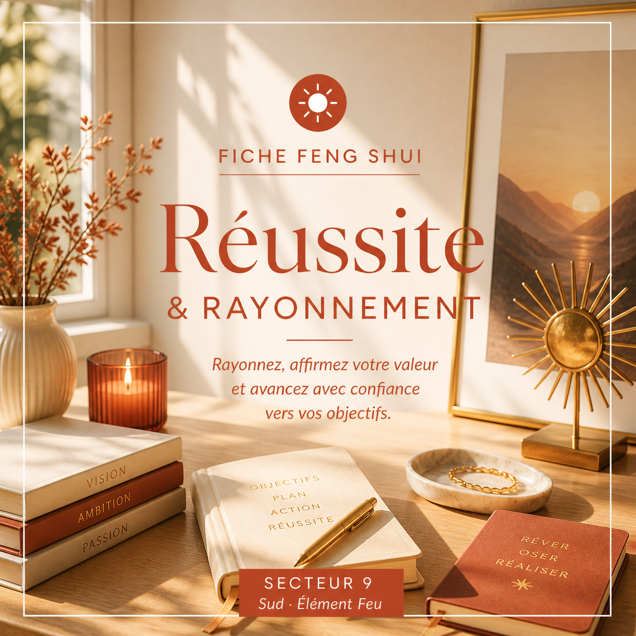 Fiche Feng Shui – Réussite & rayonnement